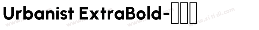 Urbanist ExtraBold字体转换